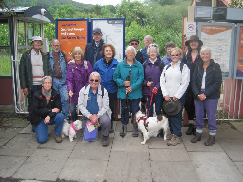 Image of members of the Civic Society on the June Country Walk at Colwall Station