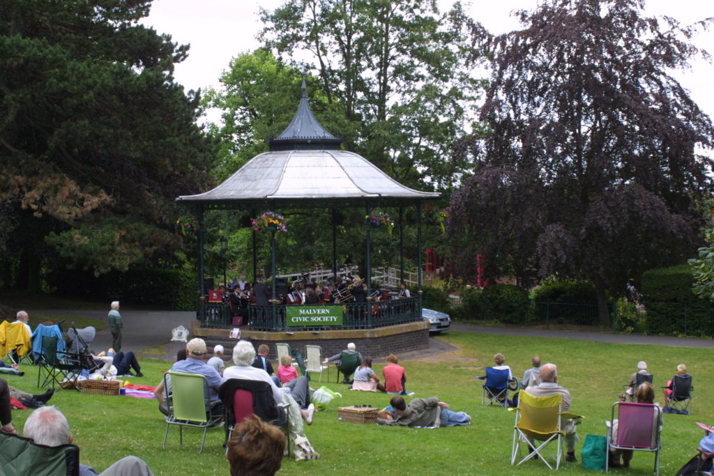 Malvern's Bandstand in Priory Park
