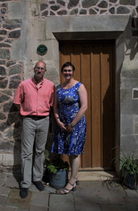 The owners of Elmslie, Anna and Bernard Taylor