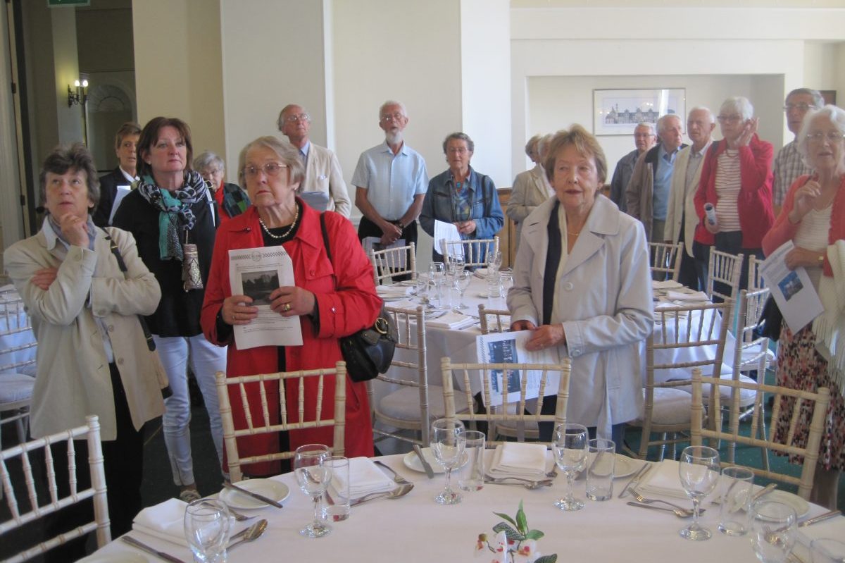 Image of Civic Society Members on a Group Tour of Chateau Impney