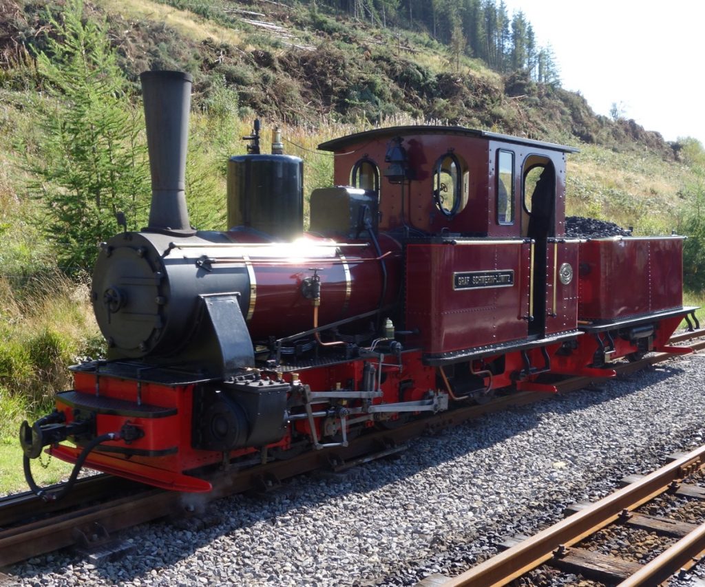Graf Schwerin-Lowitz locomotive on Brecon Mountain Railway